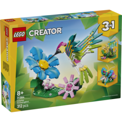 Lego creator 3 animales de juguete en 1 colibri de colores