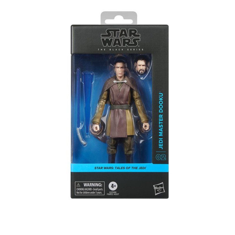 Figura hasbro star wars tales of jedi the black series jedi master dooku