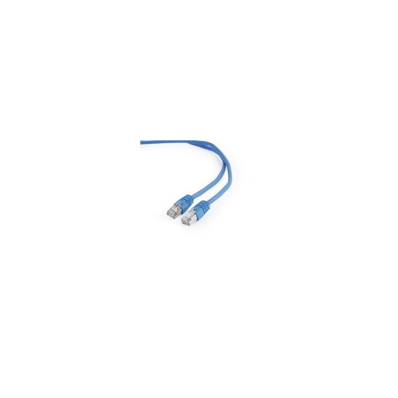 Cable red latiguillo rj45 ftp cat 6 0.5m azul
