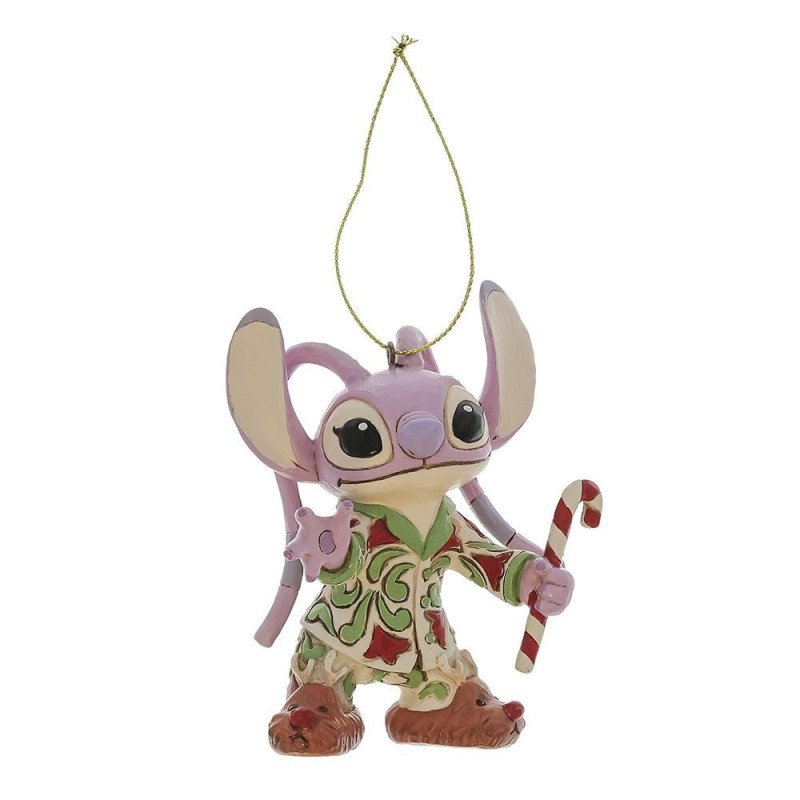 Adorno arbol de navidad enesco disney stitch - angel pijama navideno
