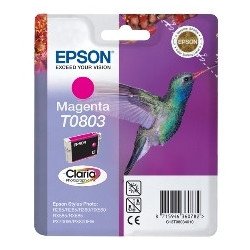 Cartucho tinta epson t0803 magenta 7.4ml stylus photo r265 - 285 - 360 - rx560 - 585 - 685 - colibri