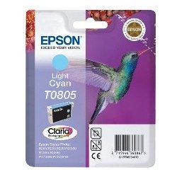 Cartucho tinta epson t0805 cian claro 7.4ml stylus photo r265 - 360 - rx560 - colibri