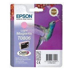 Cartucho tinta epson t0806 magenta claro 7.4ml stylus photo r265 - 360 - rx560 - colibri