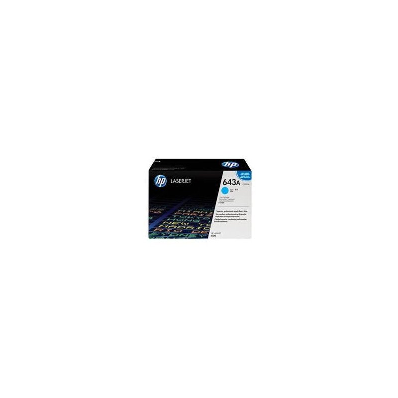 Toner hp 643a q5951a cian 10000 pag laserjet 4700