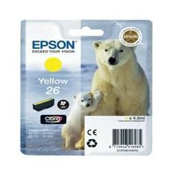 Cartucho tinta epson t261440 amarillo xp - 600 - 605 - 700 - 800 - oso polar