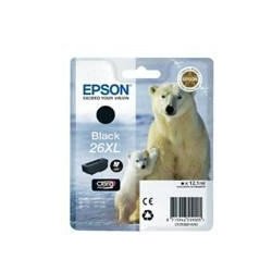 Cartucho tinta epson t262140 negro xl xp - 600 - 605 - 700 - 800 - oso polar