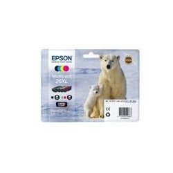 Multipack epson t263640 26xlxp - 510 - 520 - 600 - 605 - 610 - oso polar