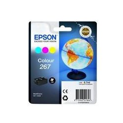 Cartucho tinta epson 267 c13t26704010 color wf - 100w - planeta tierra