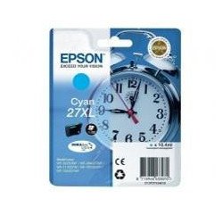 Cartucho tinta epson t271240 27xl cian wf - 3620 - 3460dtwf - dwf - despertador