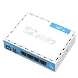 Mikrotik router board rb - 9412nd hap lite with 650mhz cpu 32mb ram 4xlan built - in 2.4ghz 802b - g - n 2x2 two chain wireless