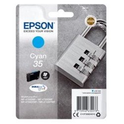 Cartucho tinta epson c13t35824010 cian durabrite ultra ink 35 - 650 paginas candado