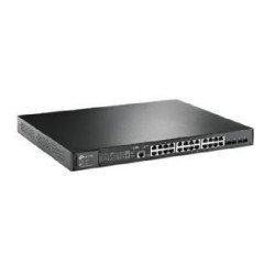 Switch 28 puertos 10 - 100 - 1000 (24p poe + 4sfp) l2 tp - link