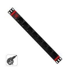 Regleta rack wp 1u 8 enchufes schuko con interruptor
