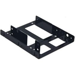 Adaptador bahia coolbox 3.5 a 2.5 x2 hdd ssd interno metalico