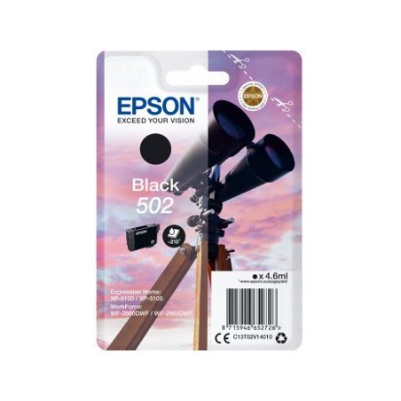 Cartucho tinta epson 502 c13t02v14010 negro ink