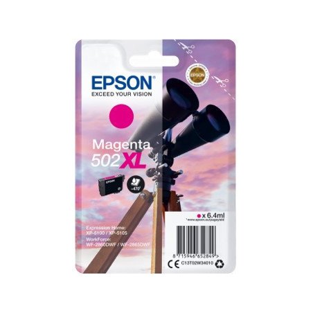 Cartucho tinta epson t02w340 502xl magenta ink
