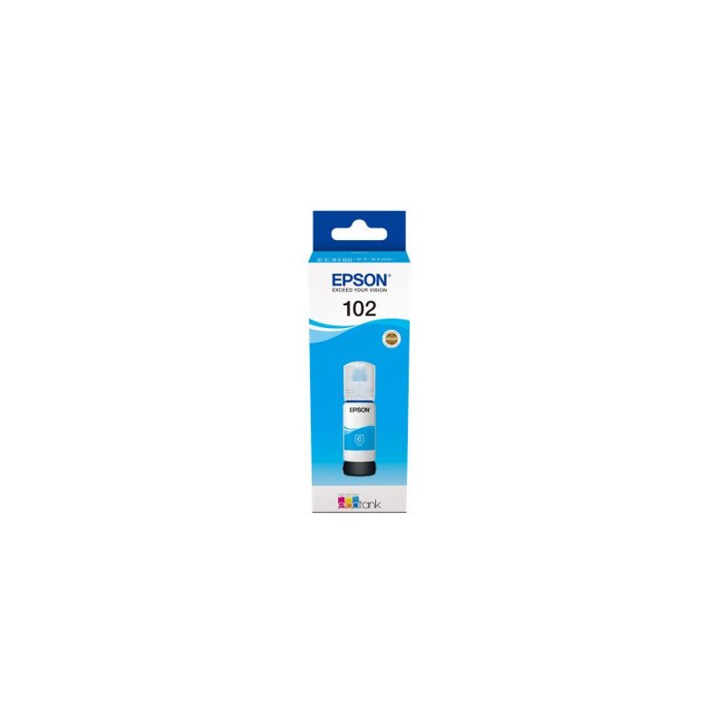 Cartucho tinta epson c13t03r240 102 ecotank cian ink et - 2700 - et - 2750 - et - 3700 - et - 3750 - et4750