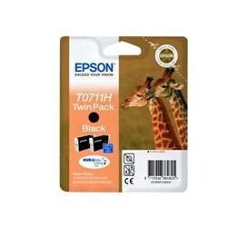 Pack 2 tintas epson c13t07114h10 negro gran capacidad pack de 2 unidades - jirafa