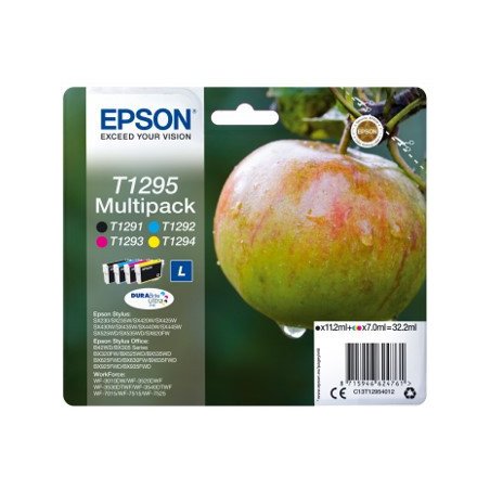 Multipack tinta epson c13t12954012 negro - cian - magenta - amarillo manzana