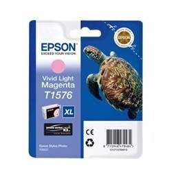 Cartucho tinta epson t157640 magenta vivo claro para epson photo r3000 - c13t15764010 - tortuga