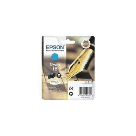 Cartucho tinta epson t162240 cian wf - 2010 - 2510 - 2520 - 2530 - 2540 - pluma