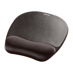 Alfombrilla con reposamunecas fellowes memory foam negro