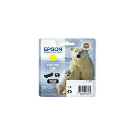 Cartucho tinta epson t261440 amarillo xp - 600 - 605 - 700 - 800 - oso polar