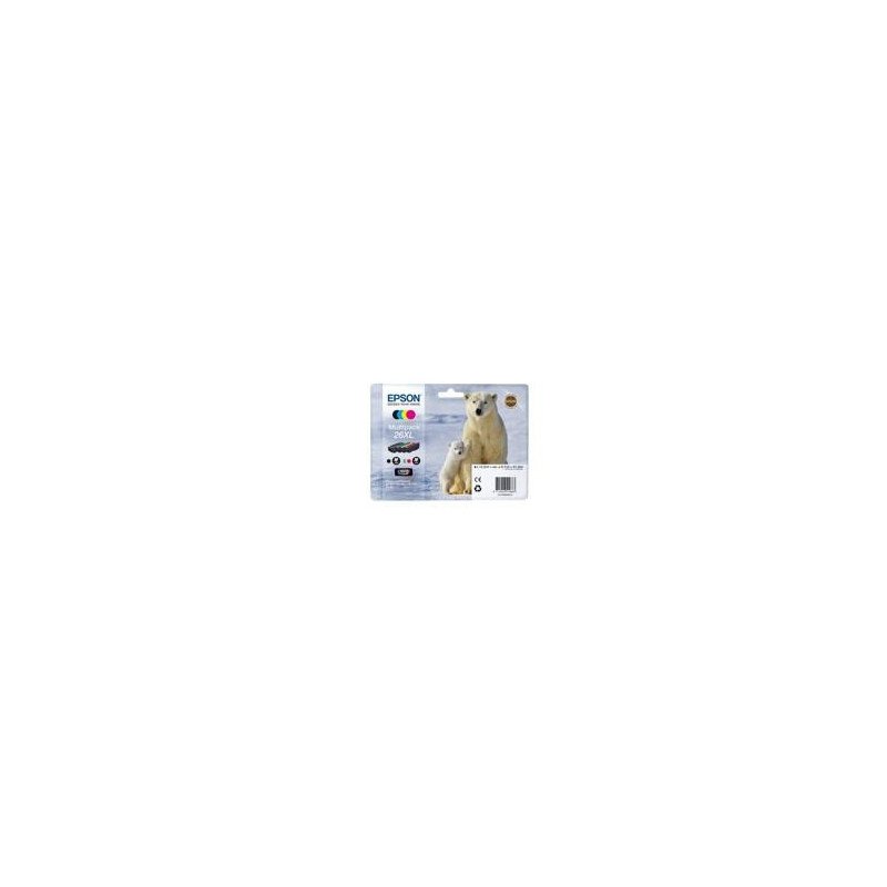 Multipack epson t263640 26xlxp - 510 - 520 - 600 - 605 - 610 - oso polar