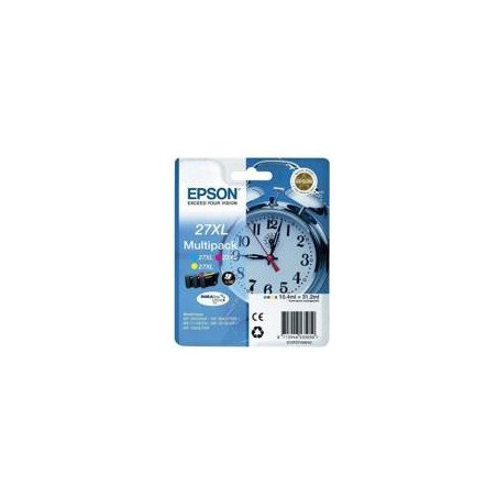 Multipack epson t271540 27xl amarillo cianmagenta wf - 3620 - 3460dtwf - dwf - despertador