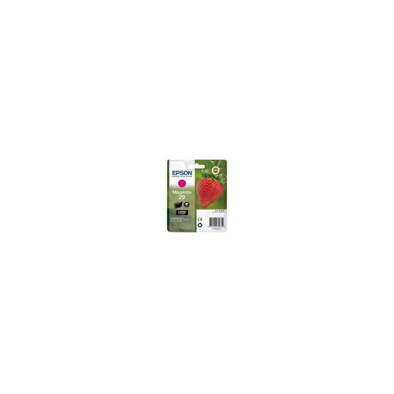 Cartucho tinta epson 29 c13t29834012 magenta xp235 - xp332 - xp3357xp4327xp435 - fresa