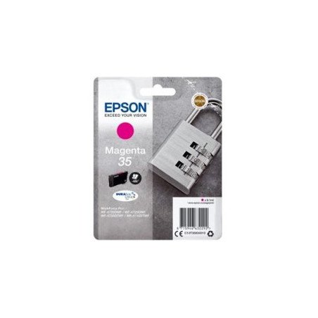 Cartucho tinta epson c13t35834010 magenta durabrite ultra ink 35 - 650 paginas - candado