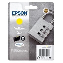 Cartucho tinta epson c13t35844010 amarillo durabrite ultra ink 35 - 650 paginas - candado