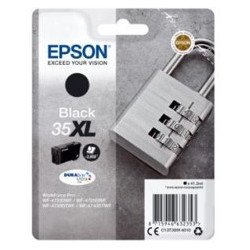 Cartucho tinta epson c13t35914010 negro 35xl - 2600 paginas - candado