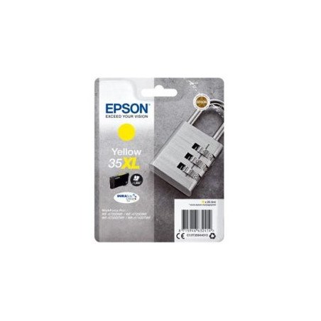 Cartucho tinta epson c13t35944010 amarillo xl durabrite ultra ink 35xl - 1900 paginas - candado