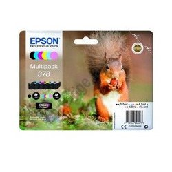 Multipack cartucho tinta epson 378 c13t37884010 6 colores foto claria 378 ardilla