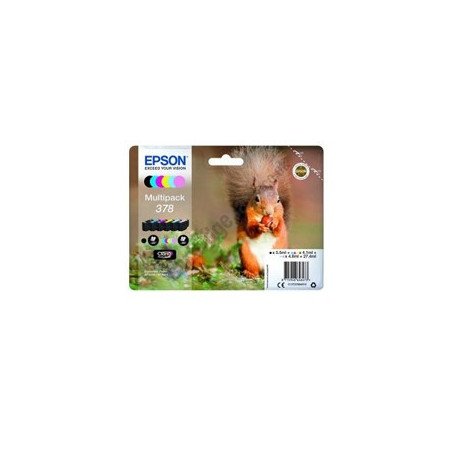 Multipack cartucho tinta epson 378 c13t37884010 6 colores foto claria 378 ardilla