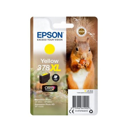 Cartucho tinta epson c13t37944010 singlepack amarillo 378xl claria photo hd ink ardillo