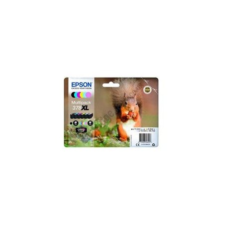 Multipack cartucho tinta epson 378xl c13t37984010 6 colores foto claria ardilla